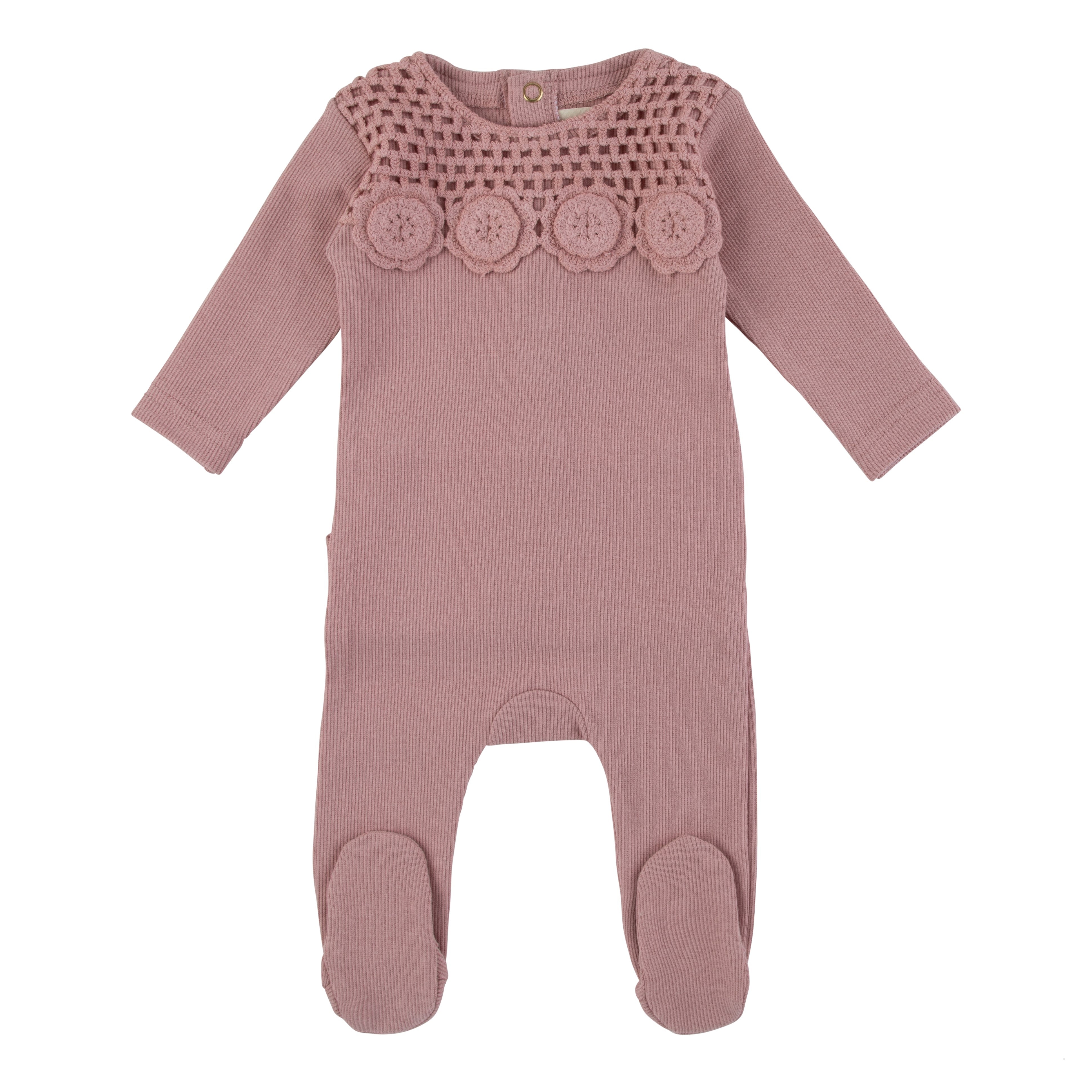 Crochet Front Piece Set (Pink)