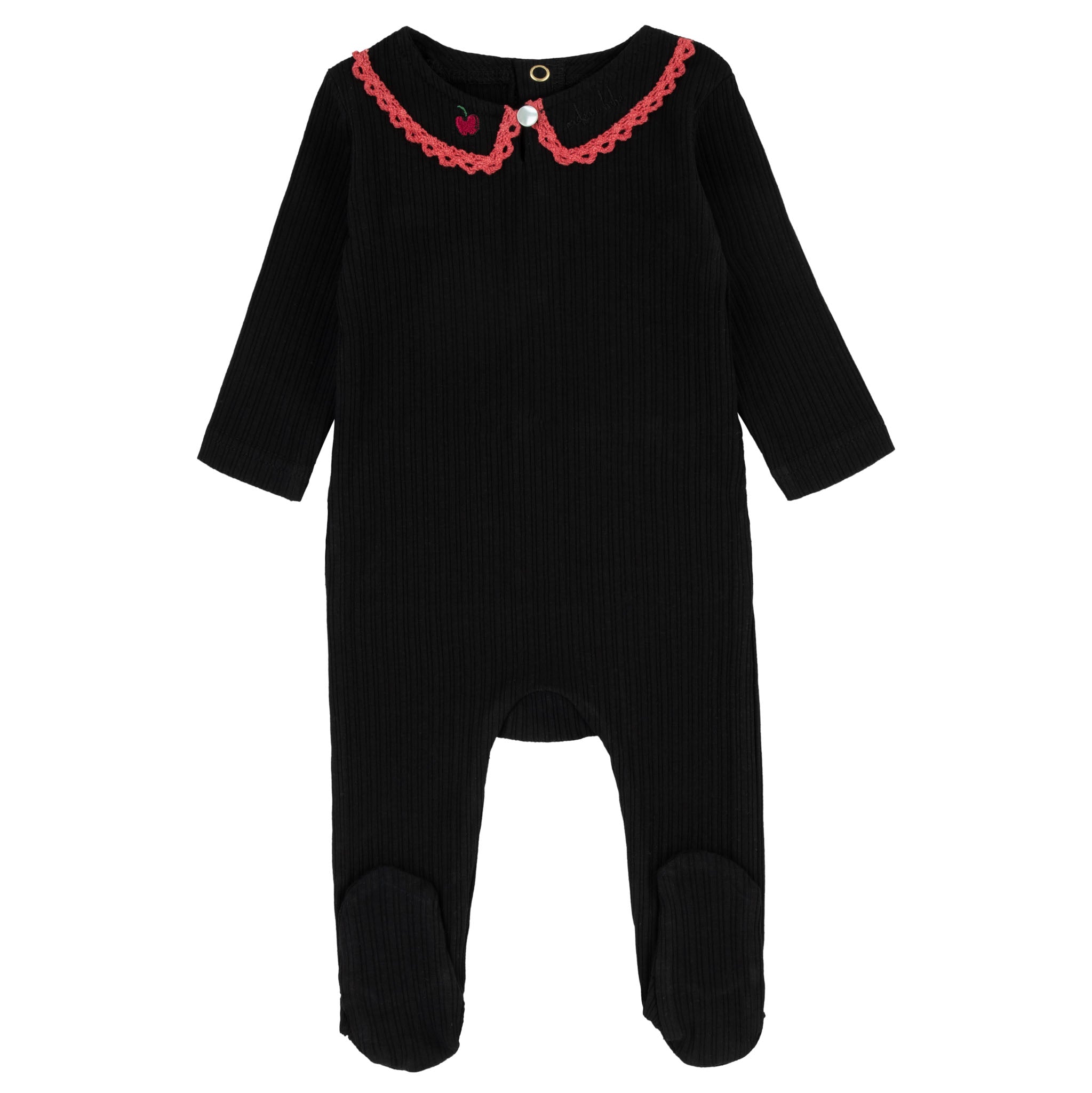 Lace collar - Footie (Girls)