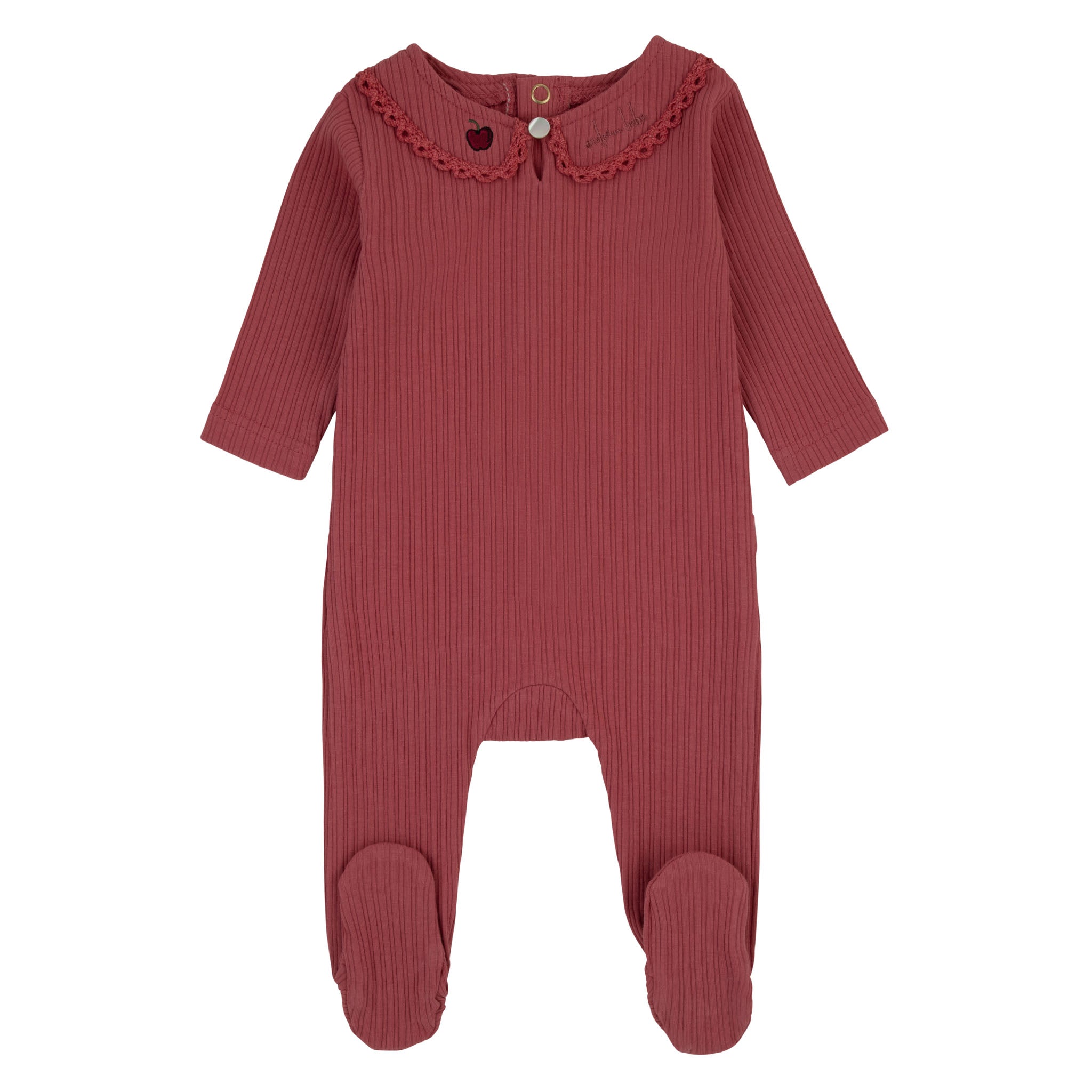Lace collar  - Footie (Girls)