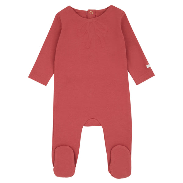 Bow Embossed - Footie (Girls)