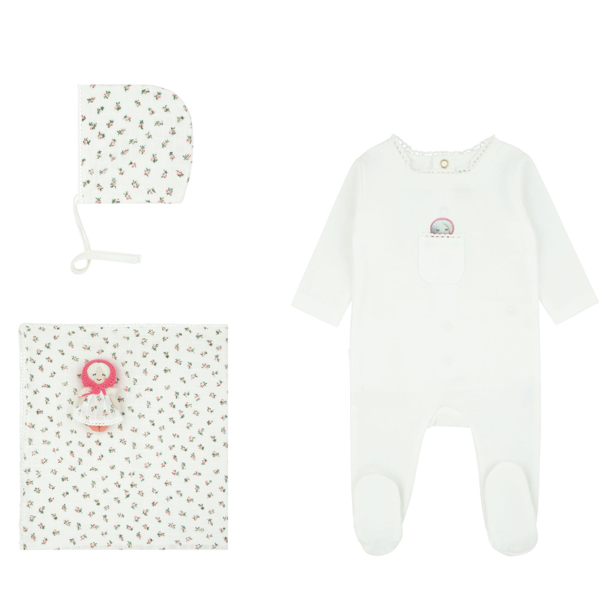 Peek-A-Boo Doll - Footie set