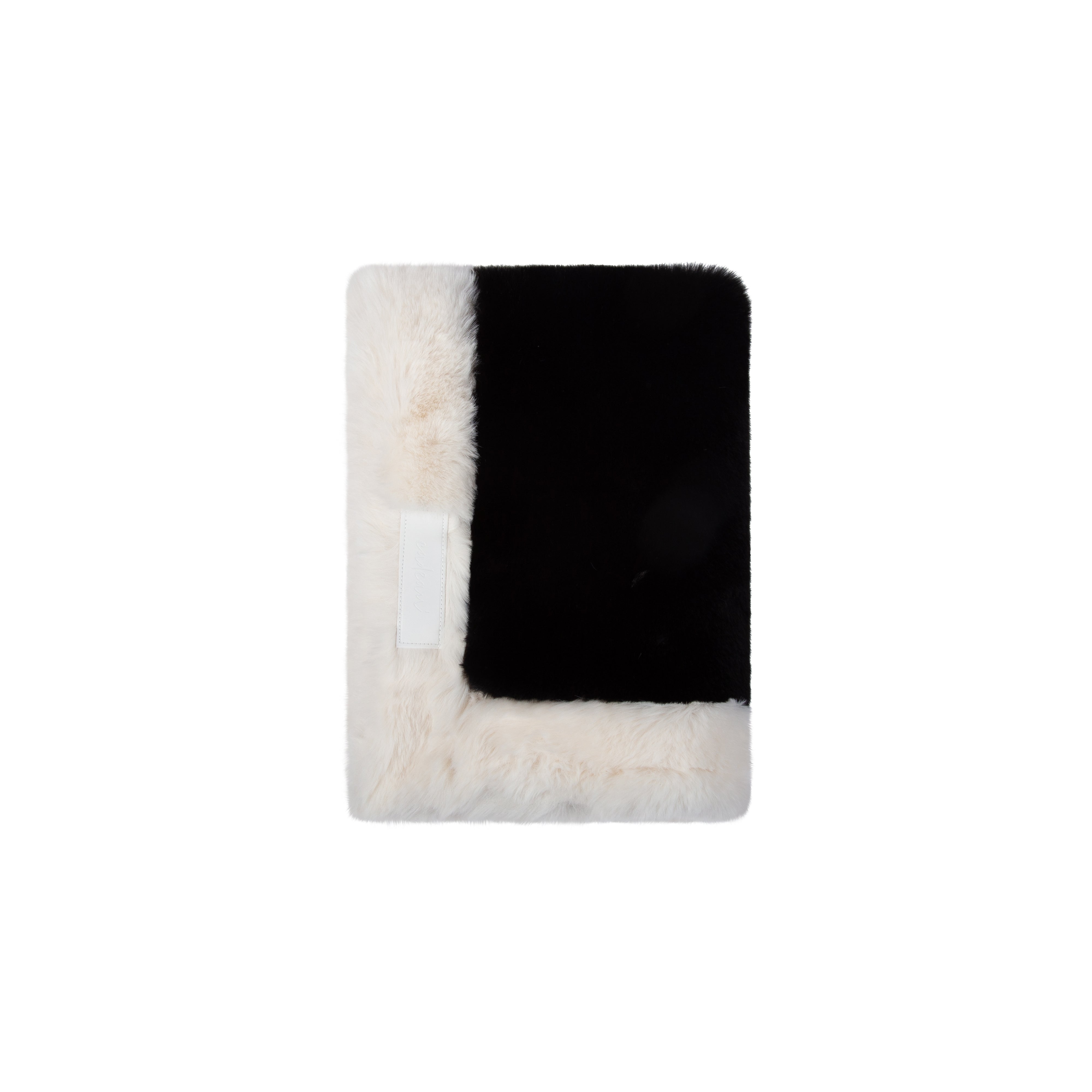 Plush Blanket - Black/White