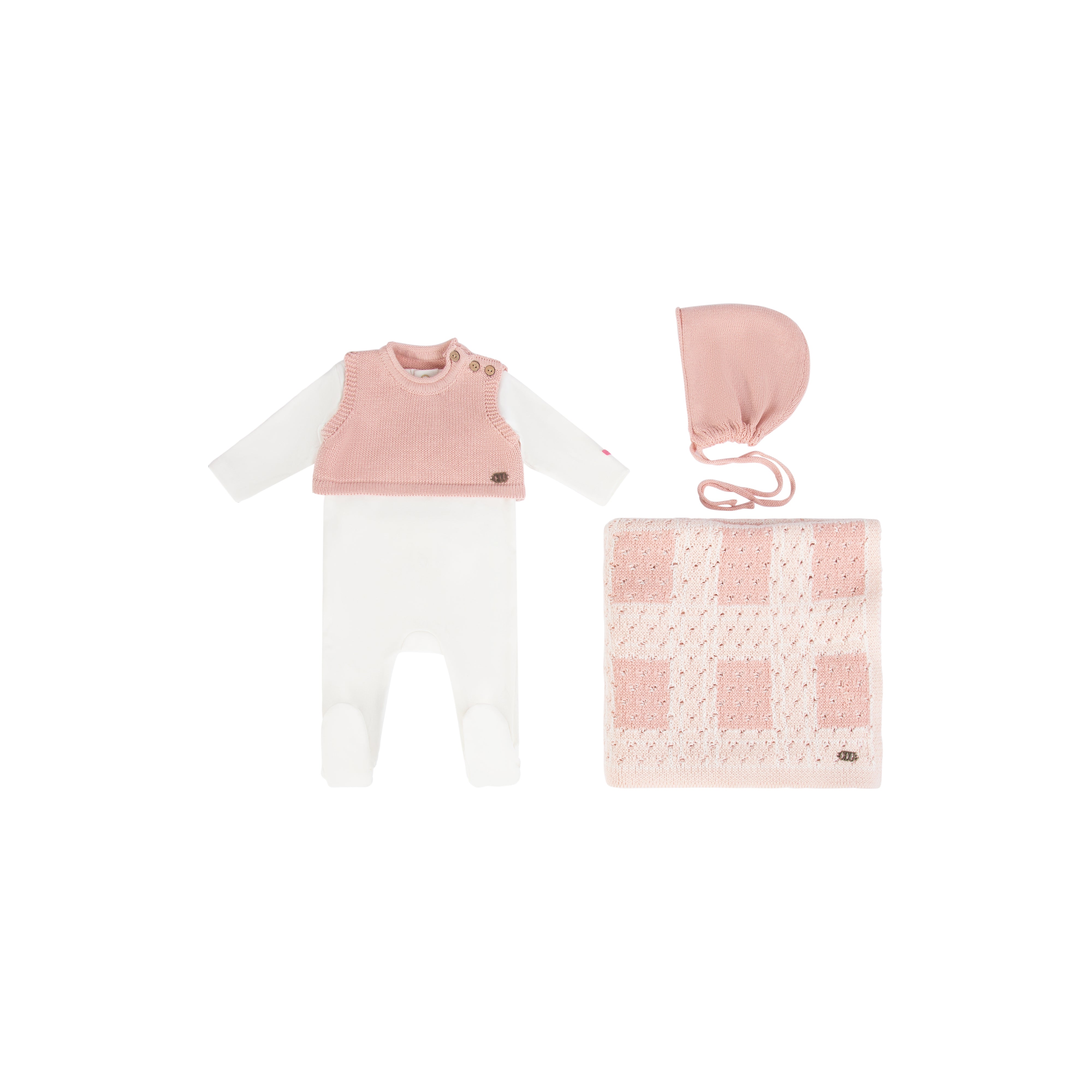 Knitted Shrug Set (pink)